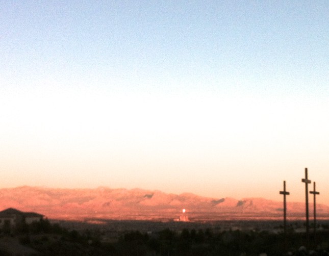 View of Las Vegas from New Song Church in Henderson, NV